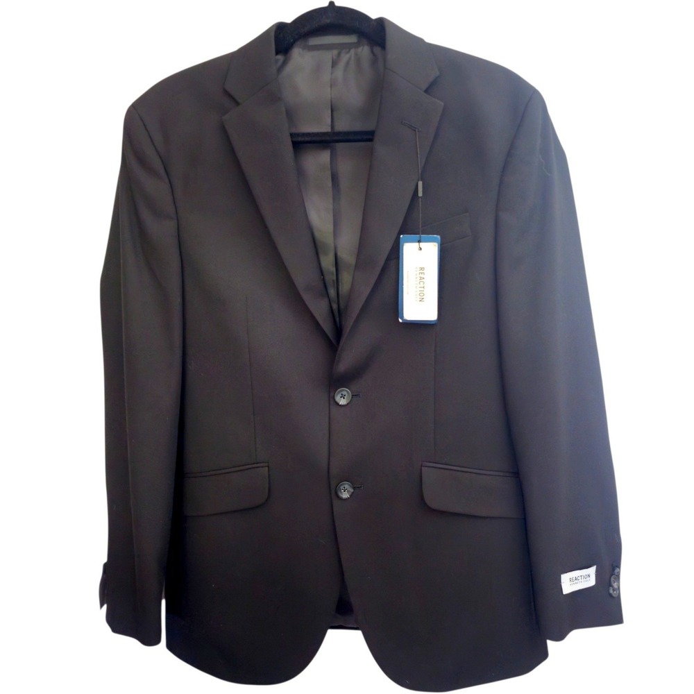 Kenneth Cole Reaction Mens Black Suit Separate Blazer Jacket 38R